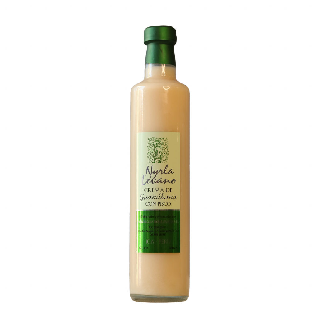botella de licor de guanabana 500ml