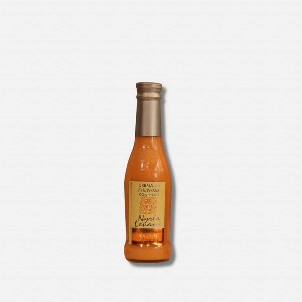 botella de Crema de Lúcuma con Pisco de 187ml