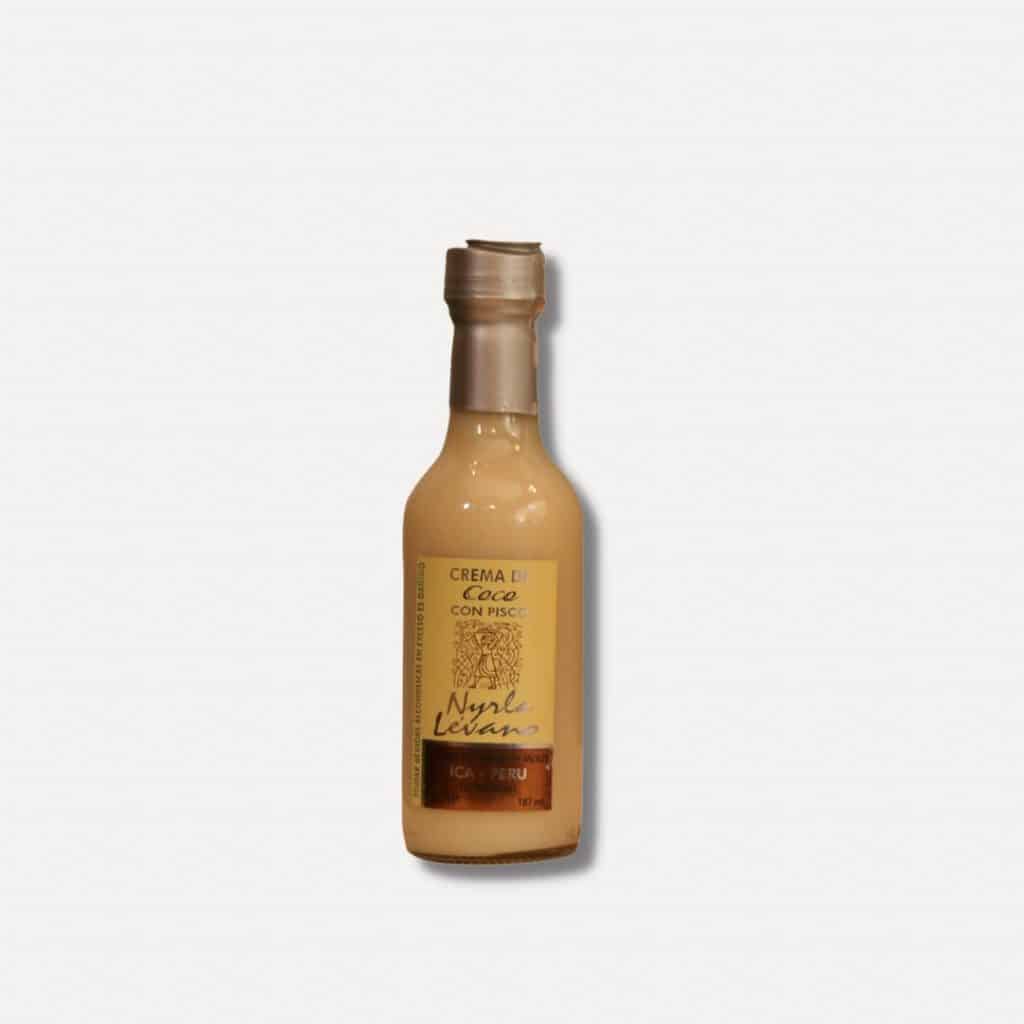botella de crema de pisco de coco 375 ML