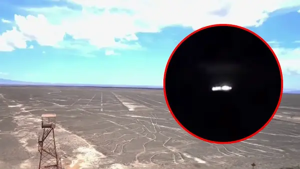 luces misteriosas sobre las líneas de Nazca, escenario de recientes avistamientos de ovnis en Perú